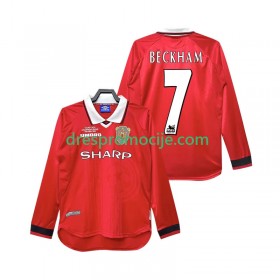 Manchester United Beckham 7 1999 2000 Dres Retro Domaći Dugim Rukavima